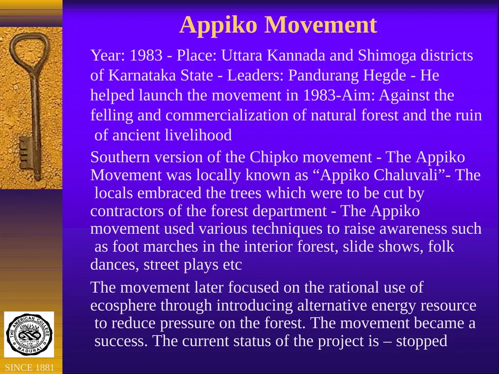 Environmental Movements in India: Lessons for New - slide 13 of 22