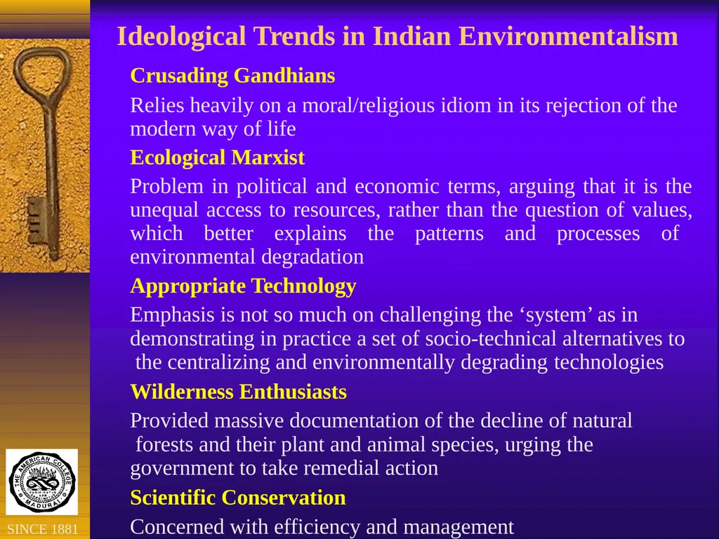 Environmental Movements in India: Lessons for New - slide 7 of 22