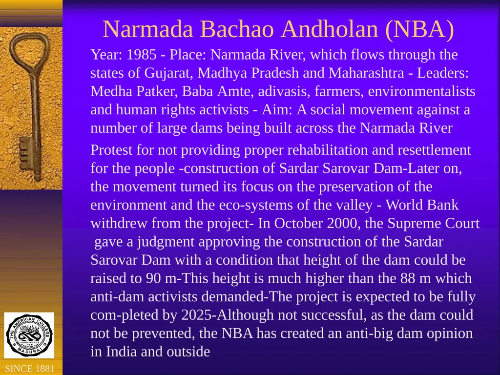 Environmental Movements in India: Lessons for New - slide 14 of 22
