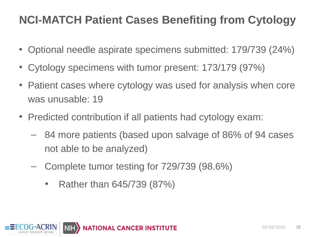 NCI-Molecular Analysis for Therapy Choice - slide 18 of 26