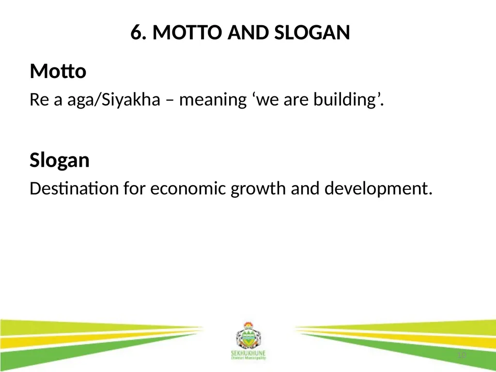 1 DRAFT DISTRICT DEVELOPMENT PLAN AND BUDGET FOR - slide 10 of 50