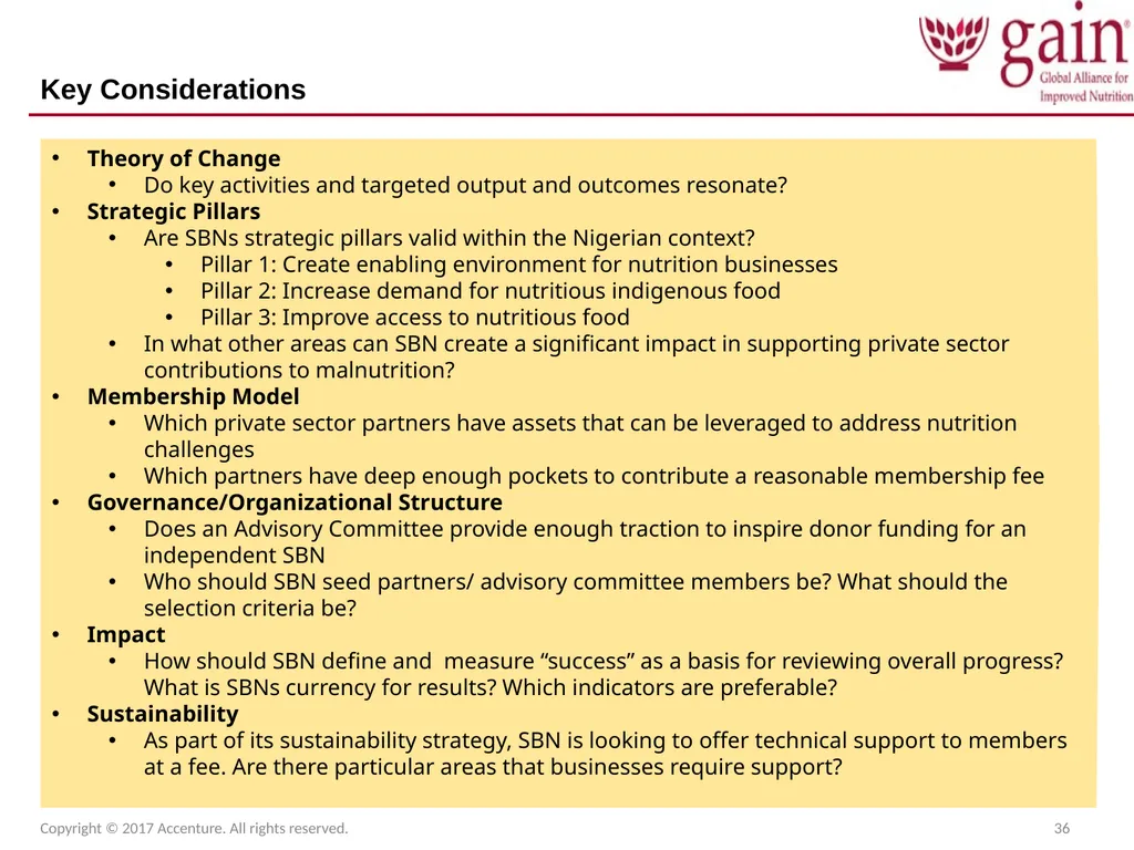 SUN Business Network (SBN) Strategic Plan 2017 – - slide 36 of 45