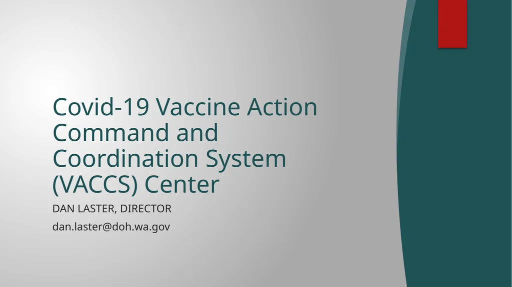 Dan Laster, Director dan.laster@doh.wa.gov - slide 1 of 10