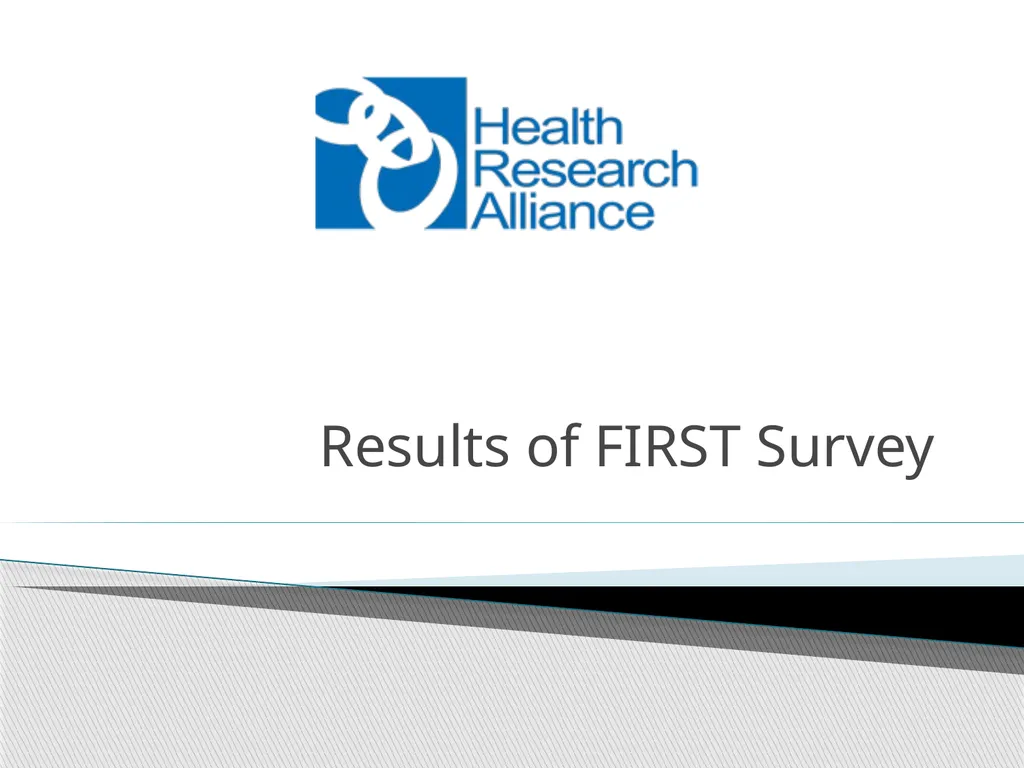 Results of FIRST Survey Characteristics of
