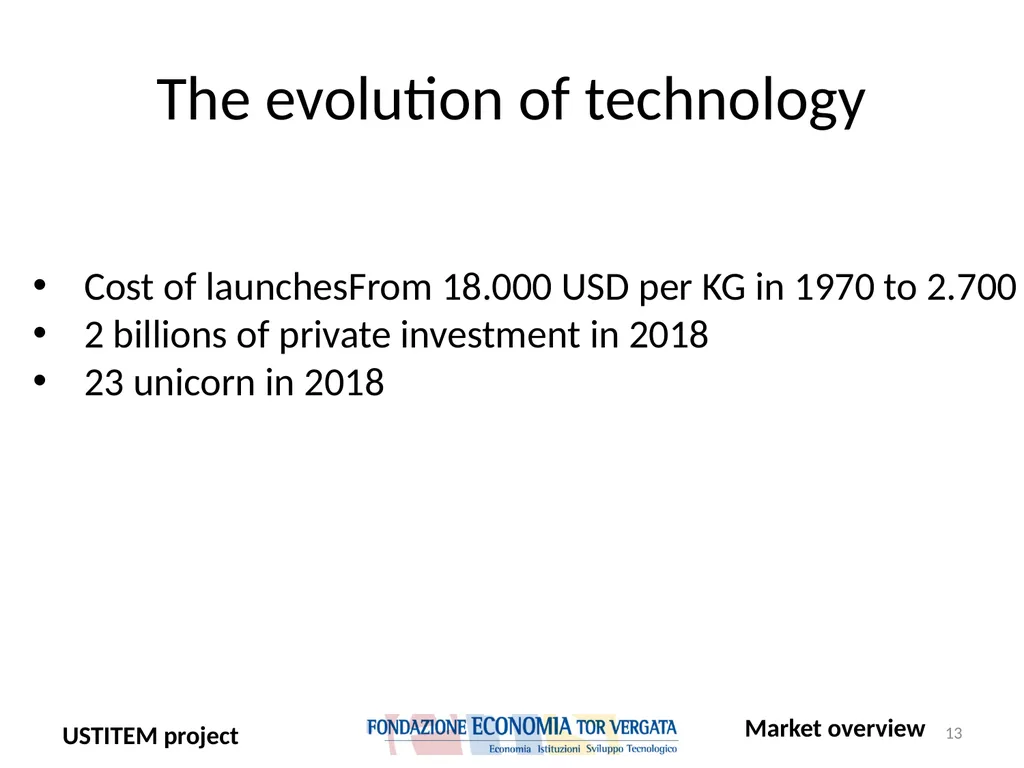 USTITEM project – final version (Upstream - slide 13 of 42