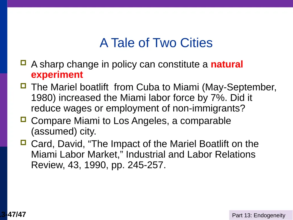 Econometrics I Professor William Greene Stern - slide 47 of 51