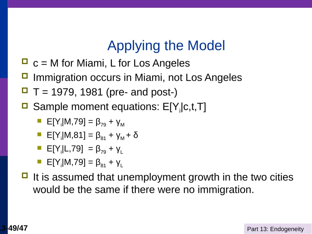 Econometrics I Professor William Greene Stern - slide 49 of 51