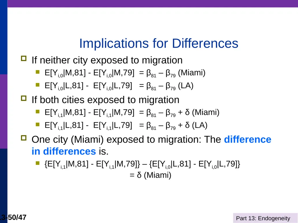 Econometrics I Professor William Greene Stern - slide 50 of 51