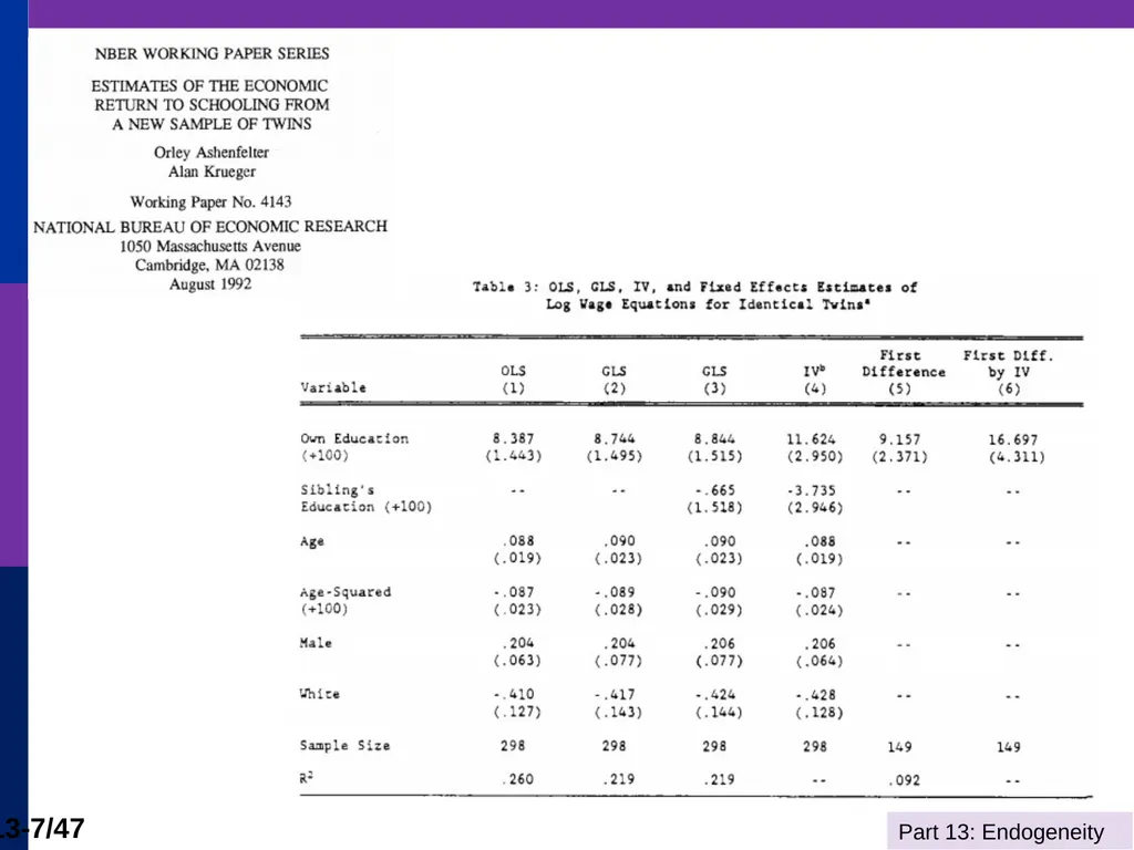 Econometrics I Professor William Greene Stern - slide 7 of 51