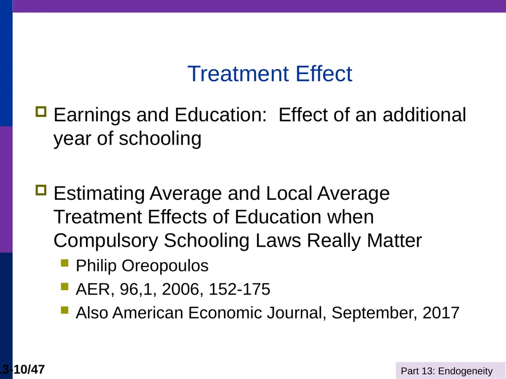 Econometrics I Professor William Greene Stern - slide 10 of 51