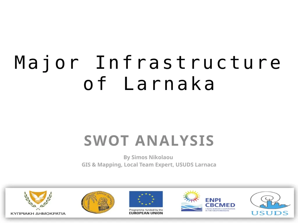 Demographic Characteristcs of Larnaka SWOT - slide 6 of 54