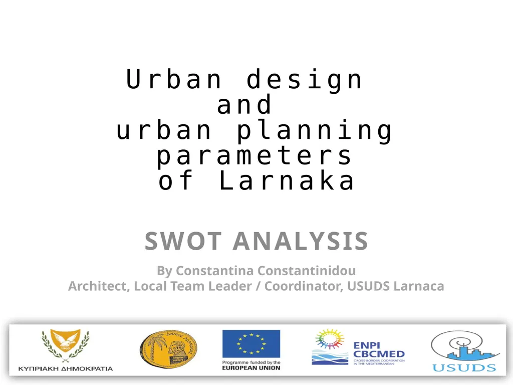 Demographic Characteristcs of Larnaka SWOT - slide 42 of 54