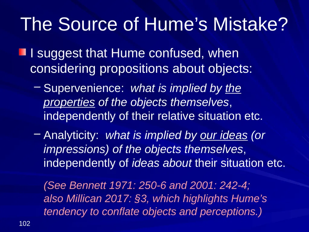David Hume, 1711-1776 Peter Millican Hertford - slide 102 of 390