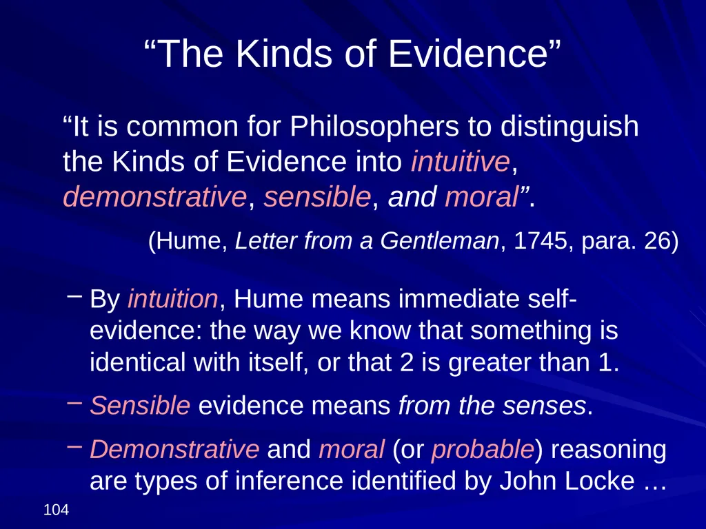 David Hume, 1711-1776 Peter Millican Hertford - slide 104 of 390