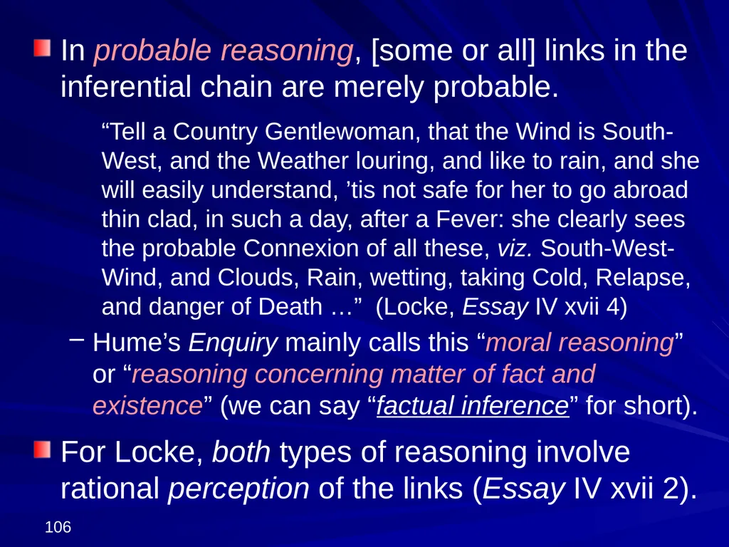 David Hume, 1711-1776 Peter Millican Hertford - slide 106 of 390