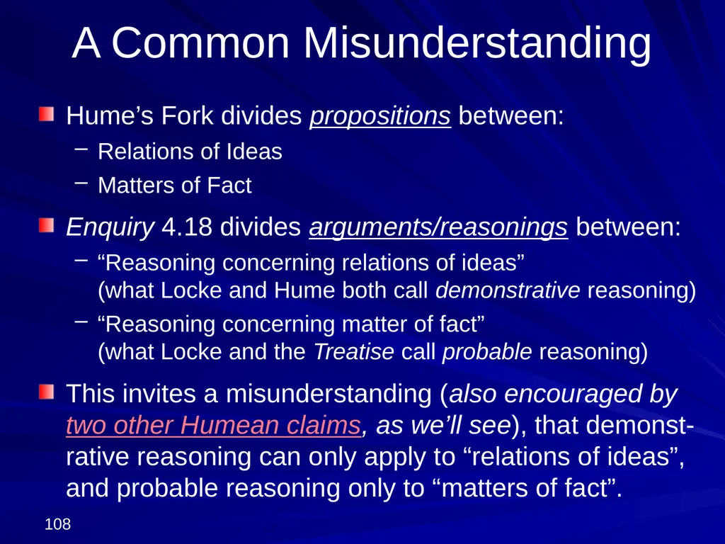 David Hume, 1711-1776 Peter Millican Hertford - slide 108 of 390