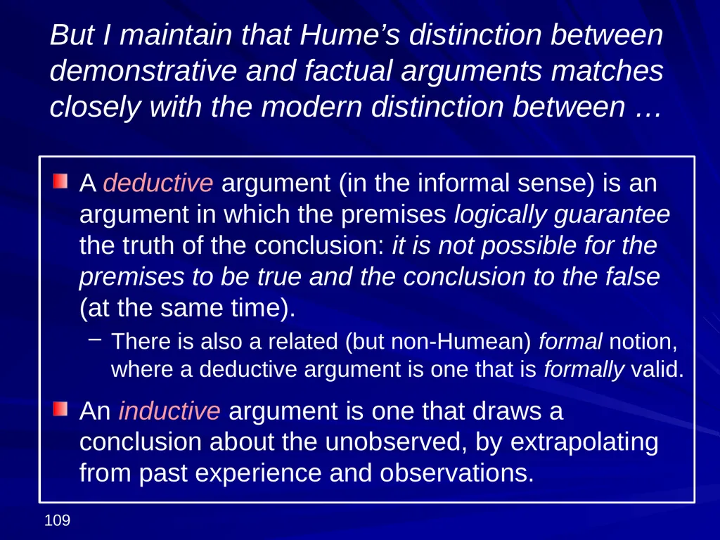 David Hume, 1711-1776 Peter Millican Hertford - slide 109 of 390