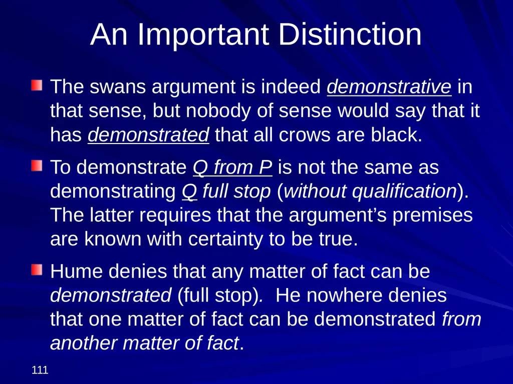 David Hume, 1711-1776 Peter Millican Hertford - slide 111 of 390