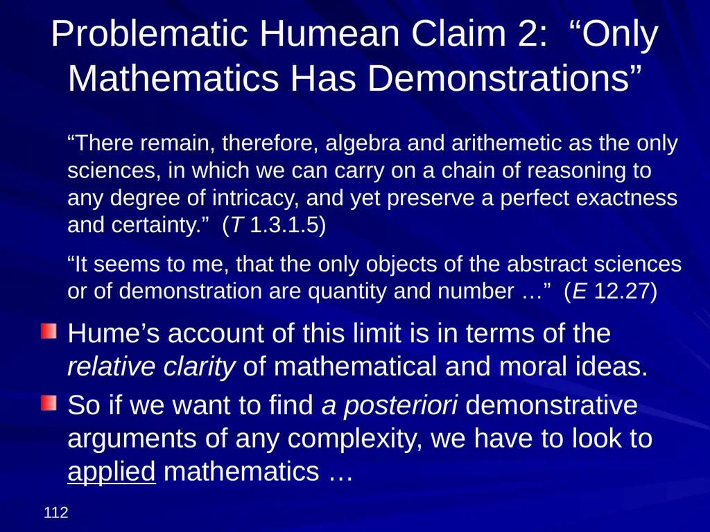 David Hume, 1711-1776 Peter Millican Hertford - slide 112 of 390
