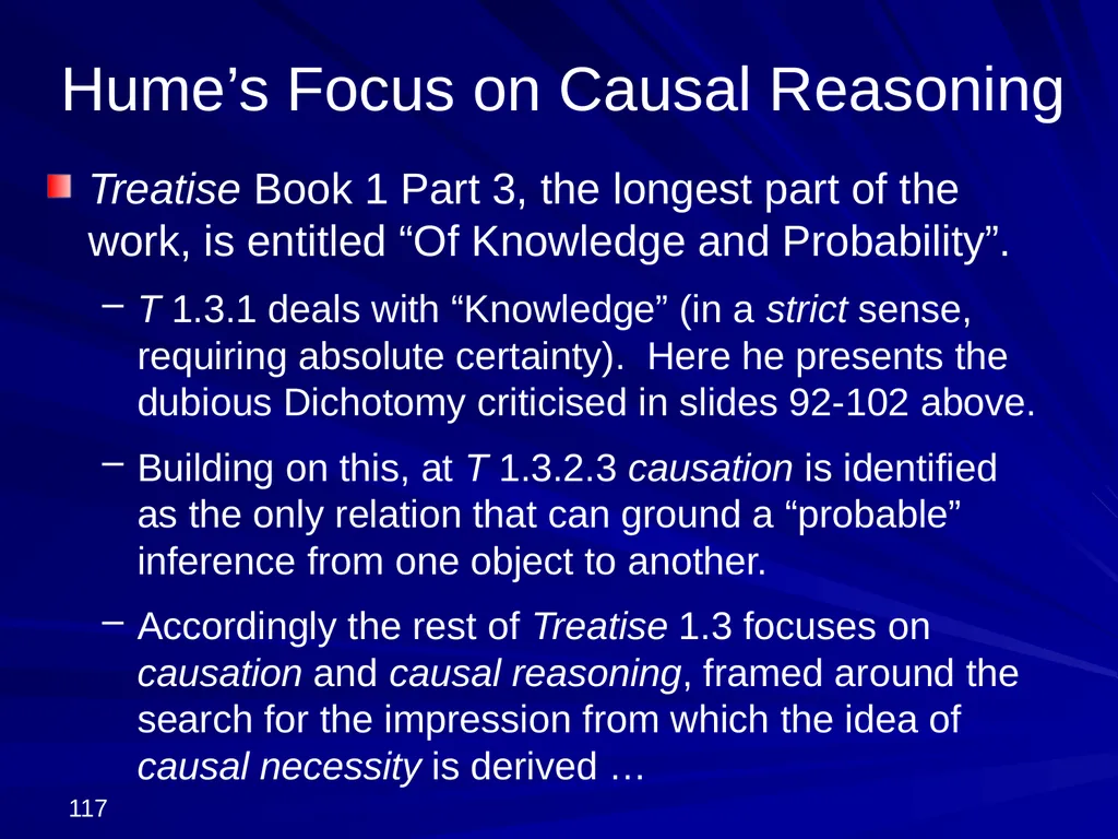 David Hume, 1711-1776 Peter Millican Hertford - slide 117 of 390