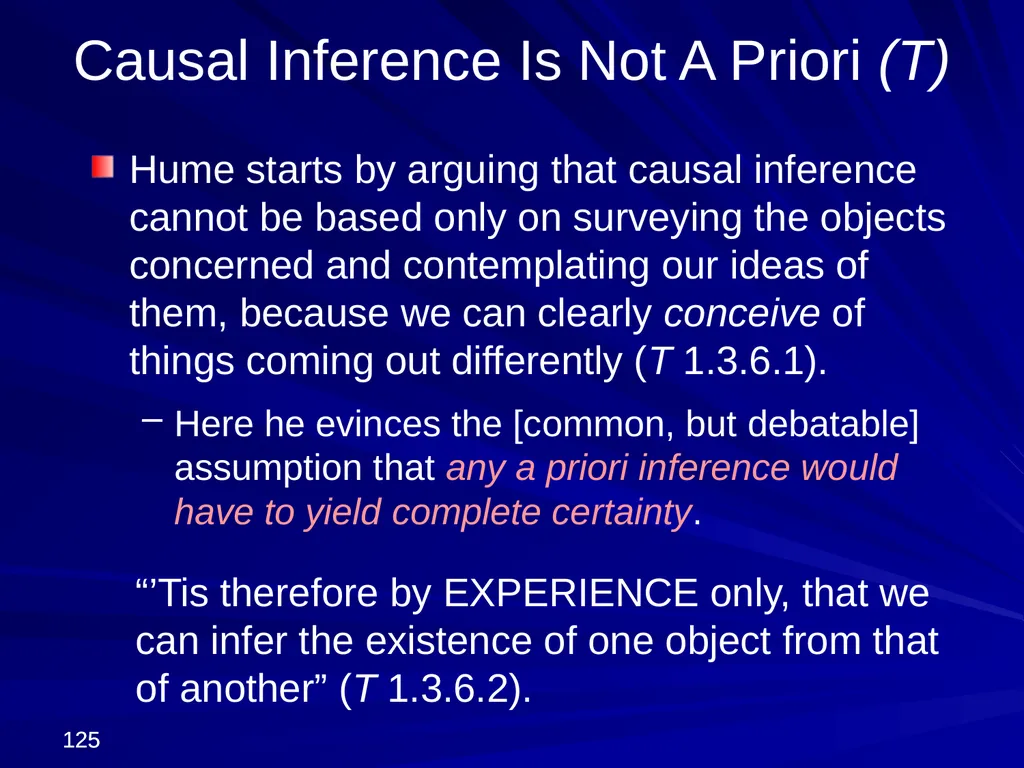 David Hume, 1711-1776 Peter Millican Hertford - slide 125 of 390