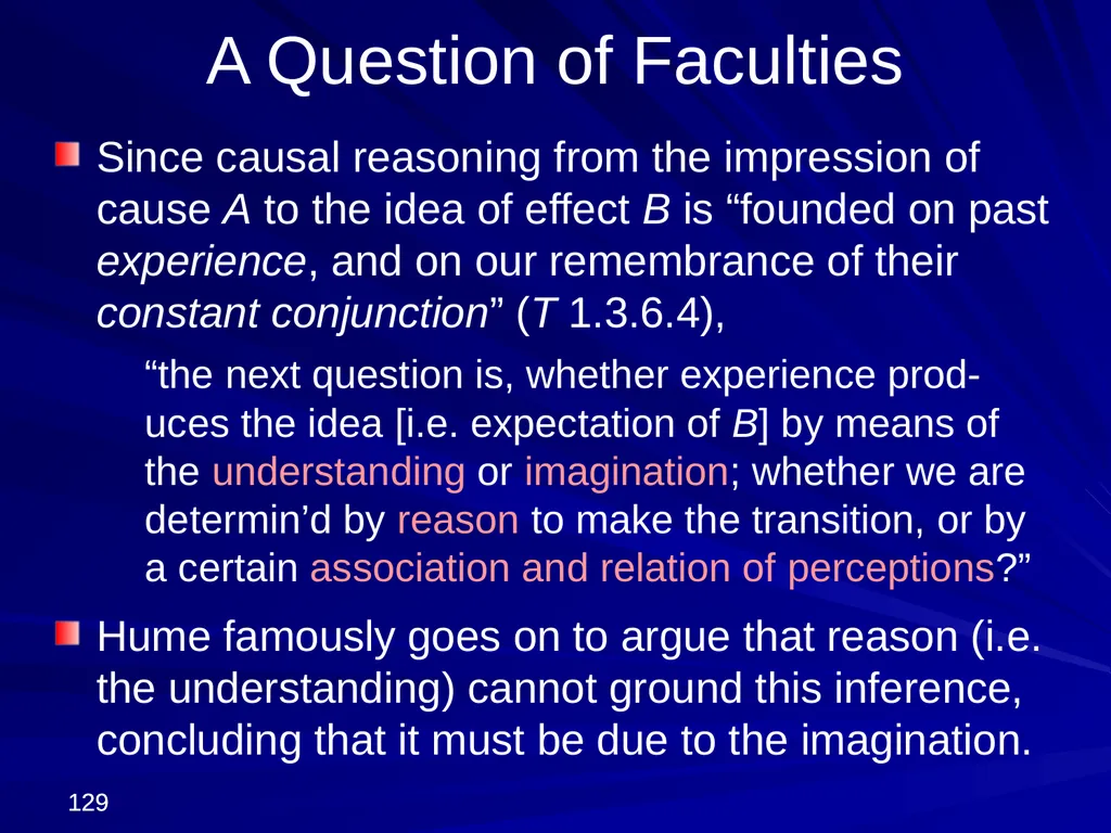 David Hume, 1711-1776 Peter Millican Hertford - slide 129 of 390