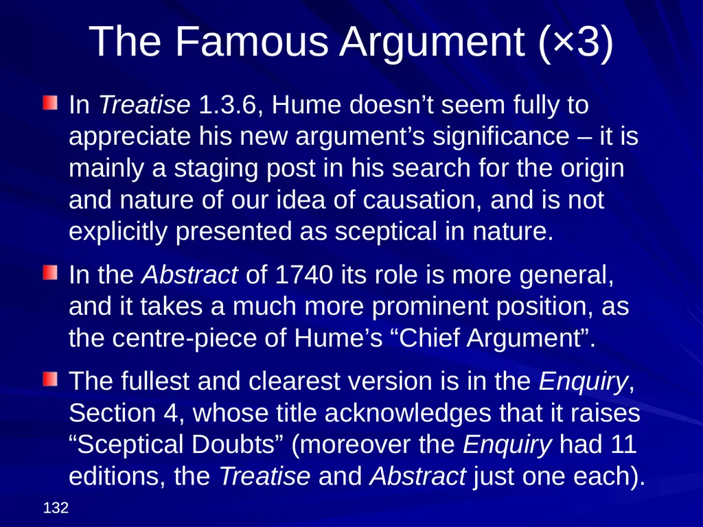 David Hume, 1711-1776 Peter Millican Hertford - slide 132 of 390