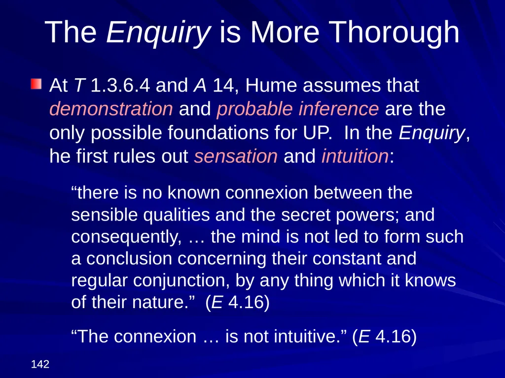David Hume, 1711-1776 Peter Millican Hertford - slide 142 of 390