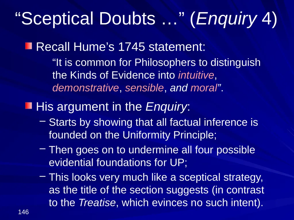 David Hume, 1711-1776 Peter Millican Hertford - slide 146 of 390