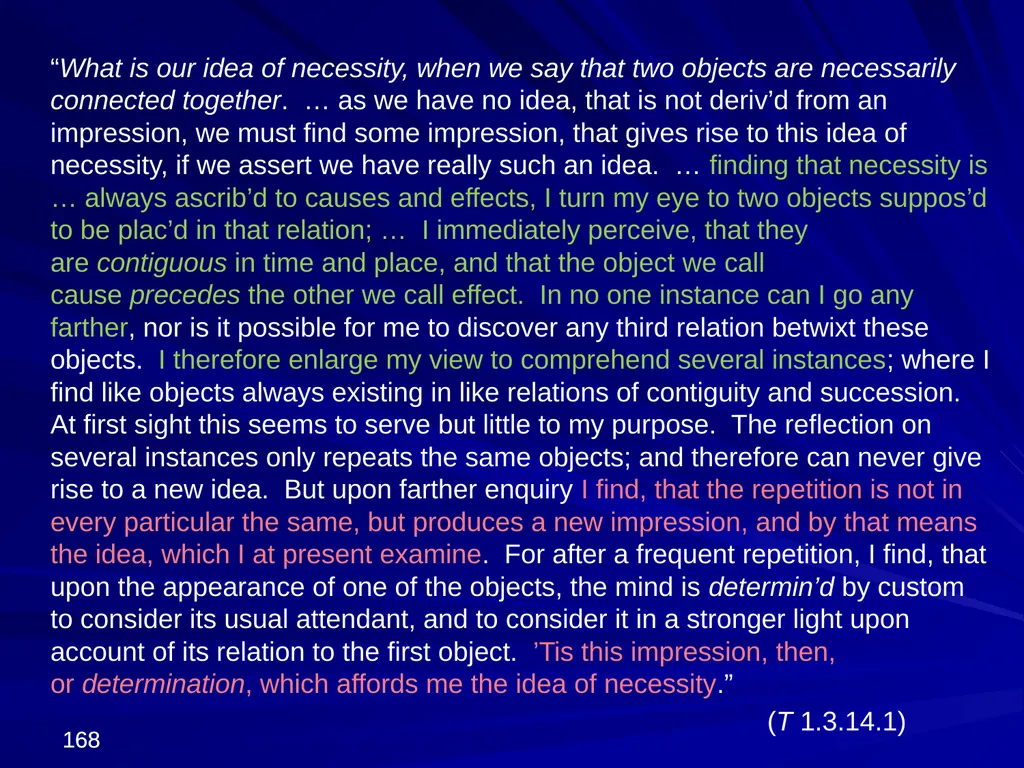 David Hume, 1711-1776 Peter Millican Hertford - slide 168 of 390
