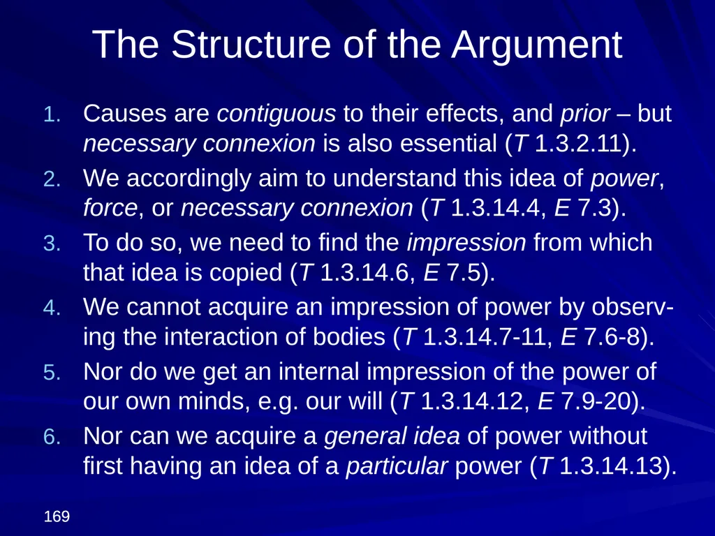 David Hume, 1711-1776 Peter Millican Hertford - slide 169 of 390