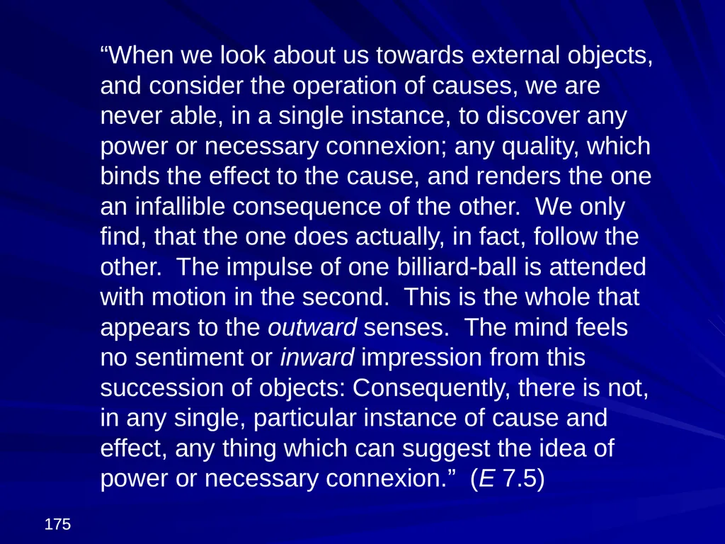 David Hume, 1711-1776 Peter Millican Hertford - slide 175 of 390