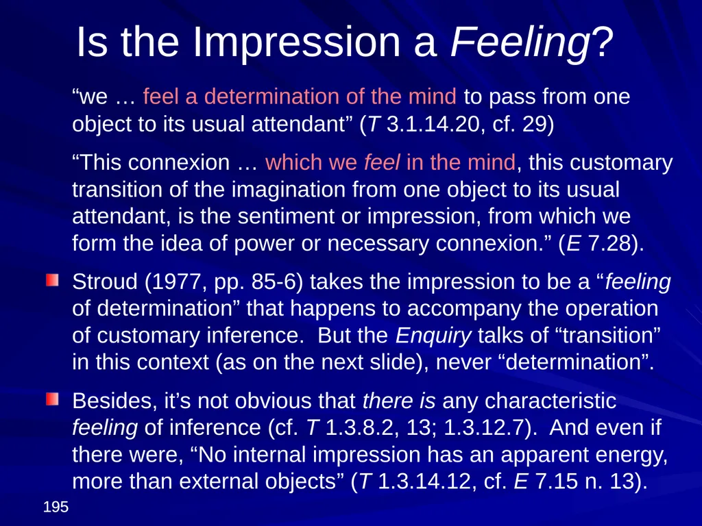 David Hume, 1711-1776 Peter Millican Hertford - slide 195 of 390