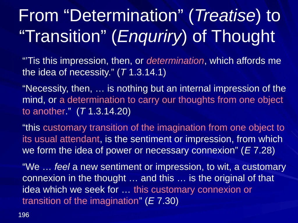 David Hume, 1711-1776 Peter Millican Hertford - slide 196 of 390