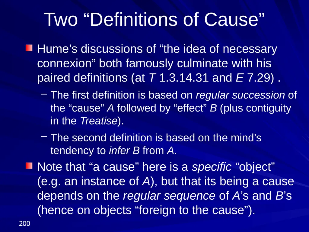 David Hume, 1711-1776 Peter Millican Hertford - slide 200 of 390
