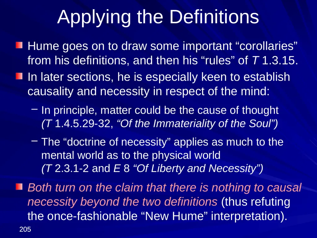 David Hume, 1711-1776 Peter Millican Hertford - slide 205 of 390