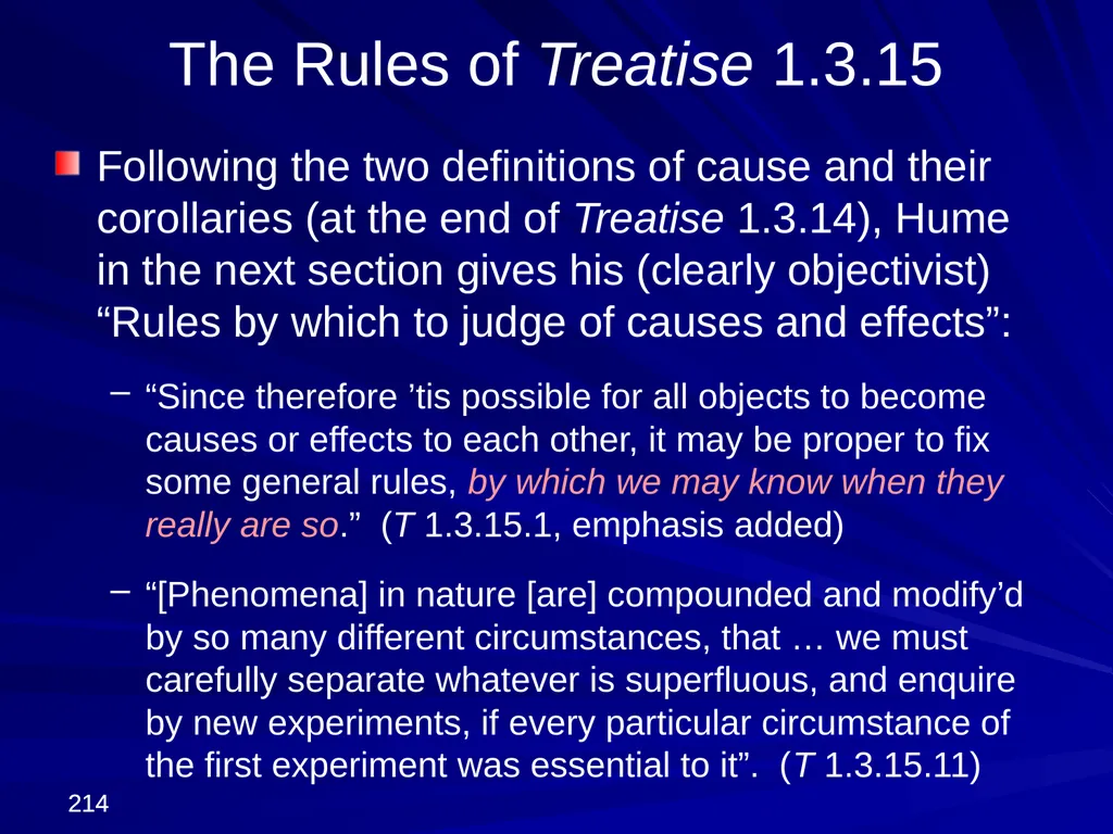 David Hume, 1711-1776 Peter Millican Hertford - slide 214 of 390