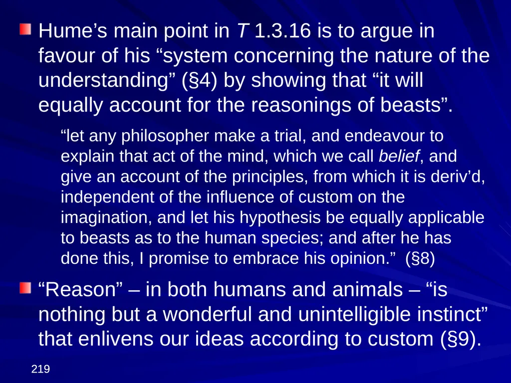David Hume, 1711-1776 Peter Millican Hertford - slide 219 of 390