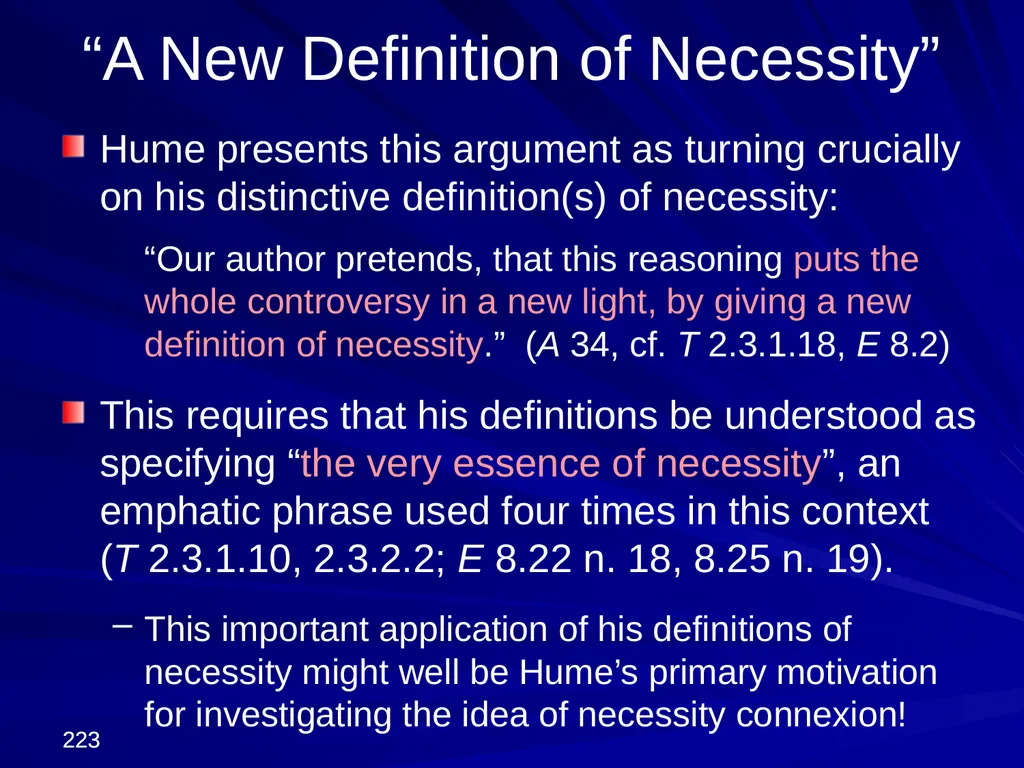 David Hume, 1711-1776 Peter Millican Hertford - slide 223 of 390