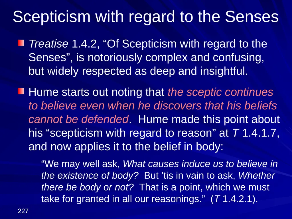 David Hume, 1711-1776 Peter Millican Hertford - slide 227 of 390