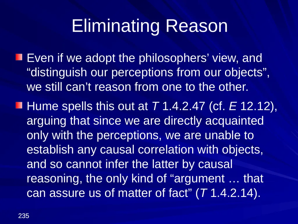 David Hume, 1711-1776 Peter Millican Hertford - slide 235 of 390