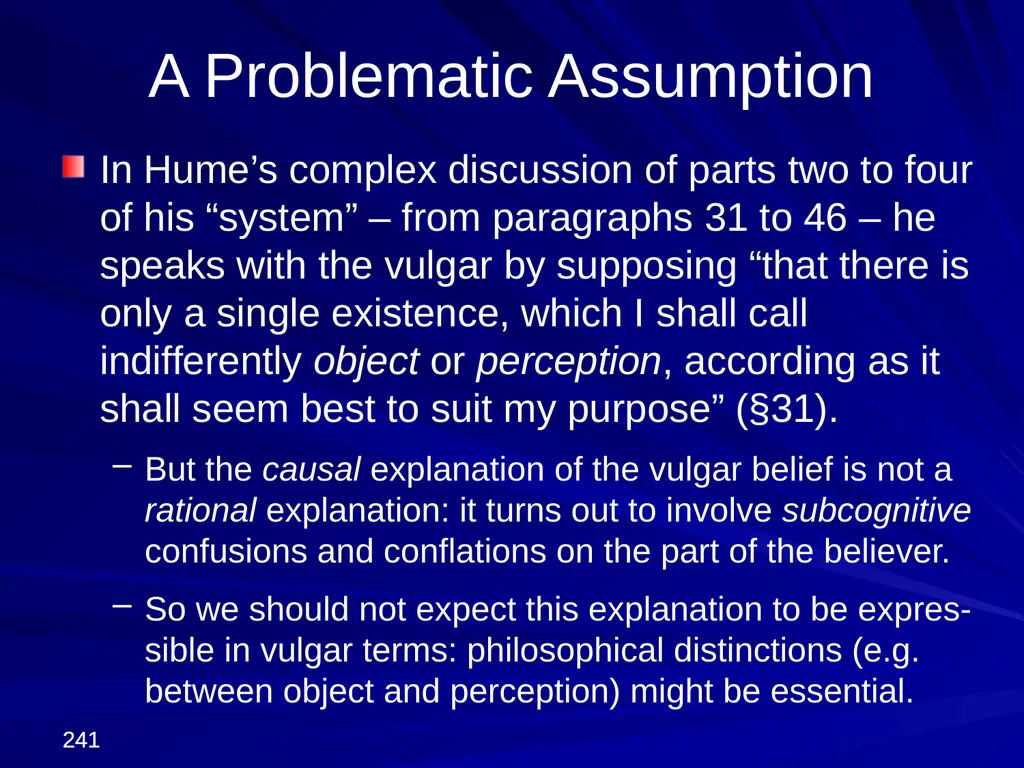 David Hume, 1711-1776 Peter Millican Hertford - slide 241 of 390
