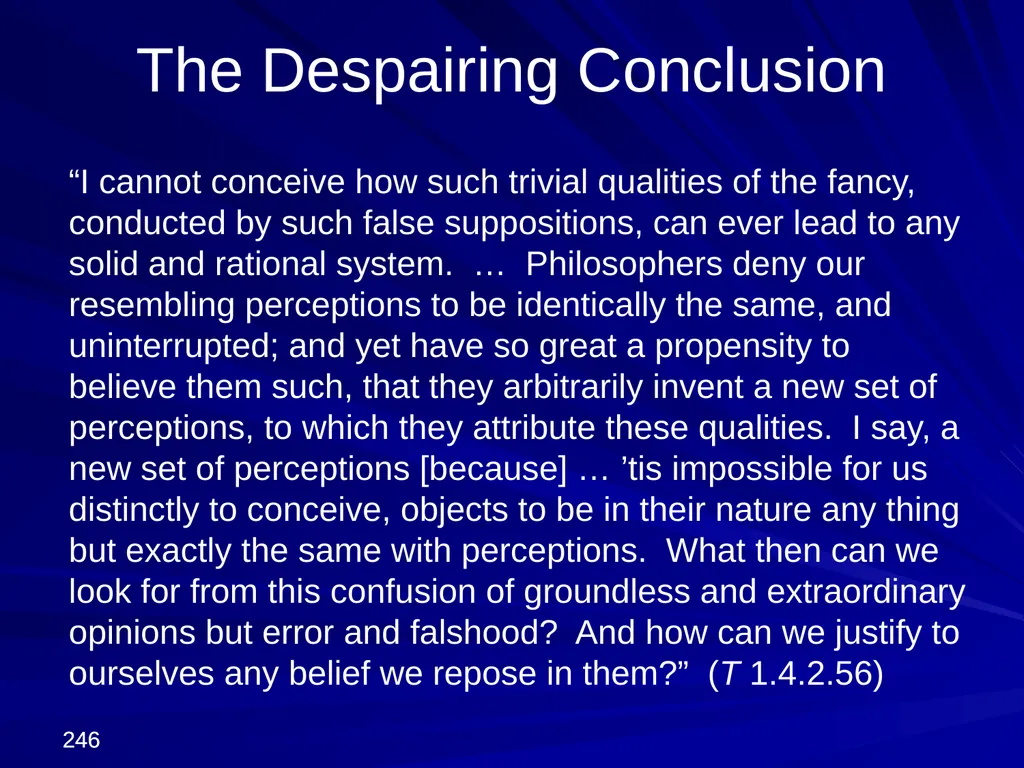 David Hume, 1711-1776 Peter Millican Hertford - slide 246 of 390