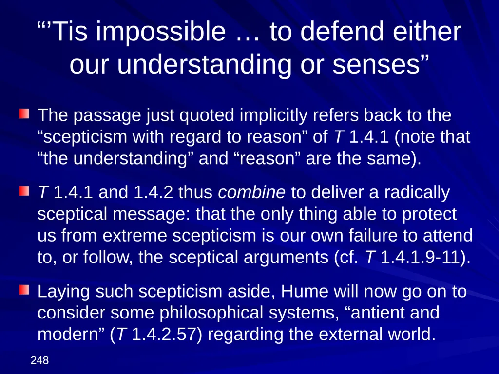 David Hume, 1711-1776 Peter Millican Hertford - slide 248 of 390