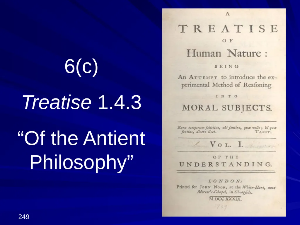 David Hume, 1711-1776 Peter Millican Hertford - slide 249 of 390