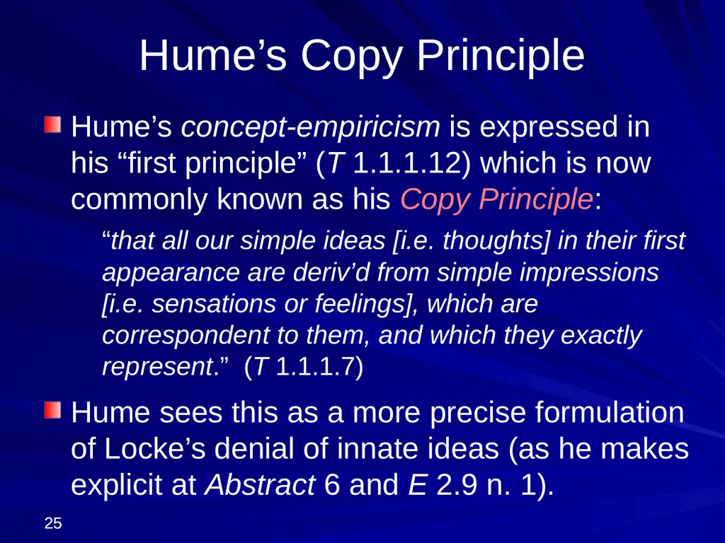 David Hume, 1711-1776 Peter Millican Hertford - slide 25 of 390