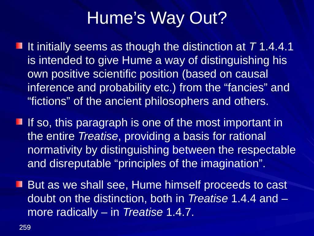 David Hume, 1711-1776 Peter Millican Hertford - slide 259 of 390