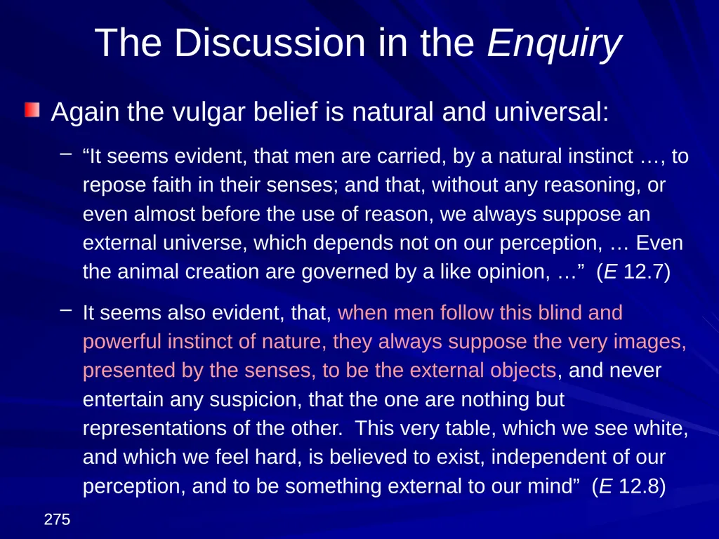 David Hume, 1711-1776 Peter Millican Hertford - slide 275 of 390