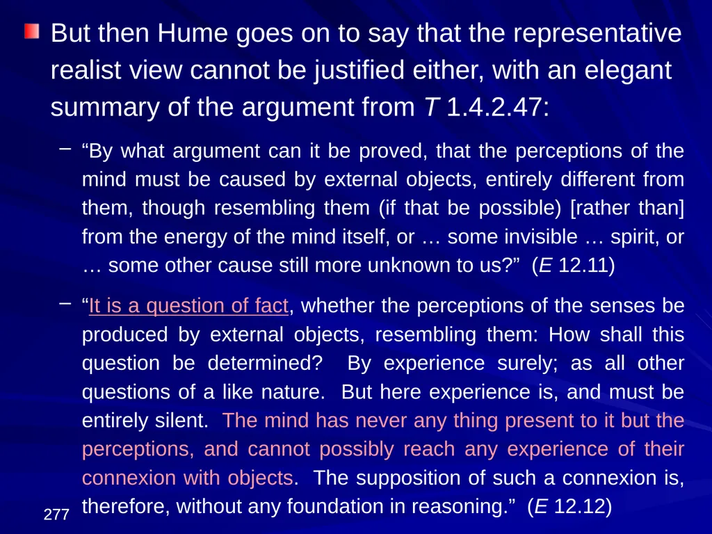 David Hume, 1711-1776 Peter Millican Hertford - slide 277 of 390