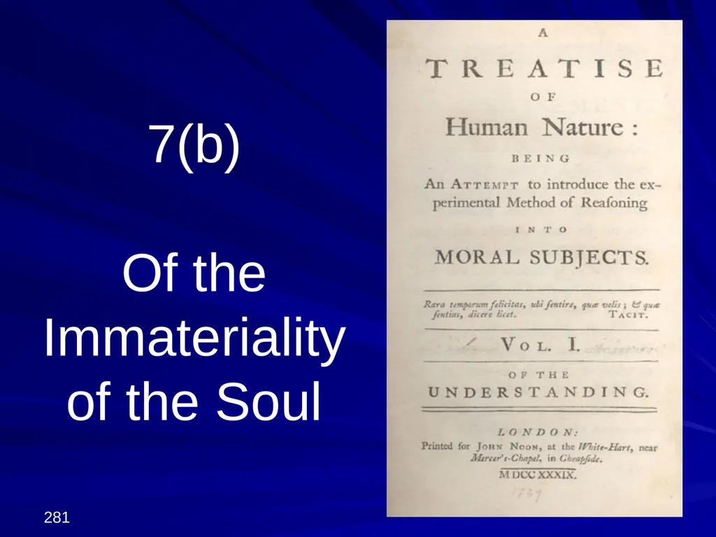 David Hume, 1711-1776 Peter Millican Hertford - slide 281 of 390